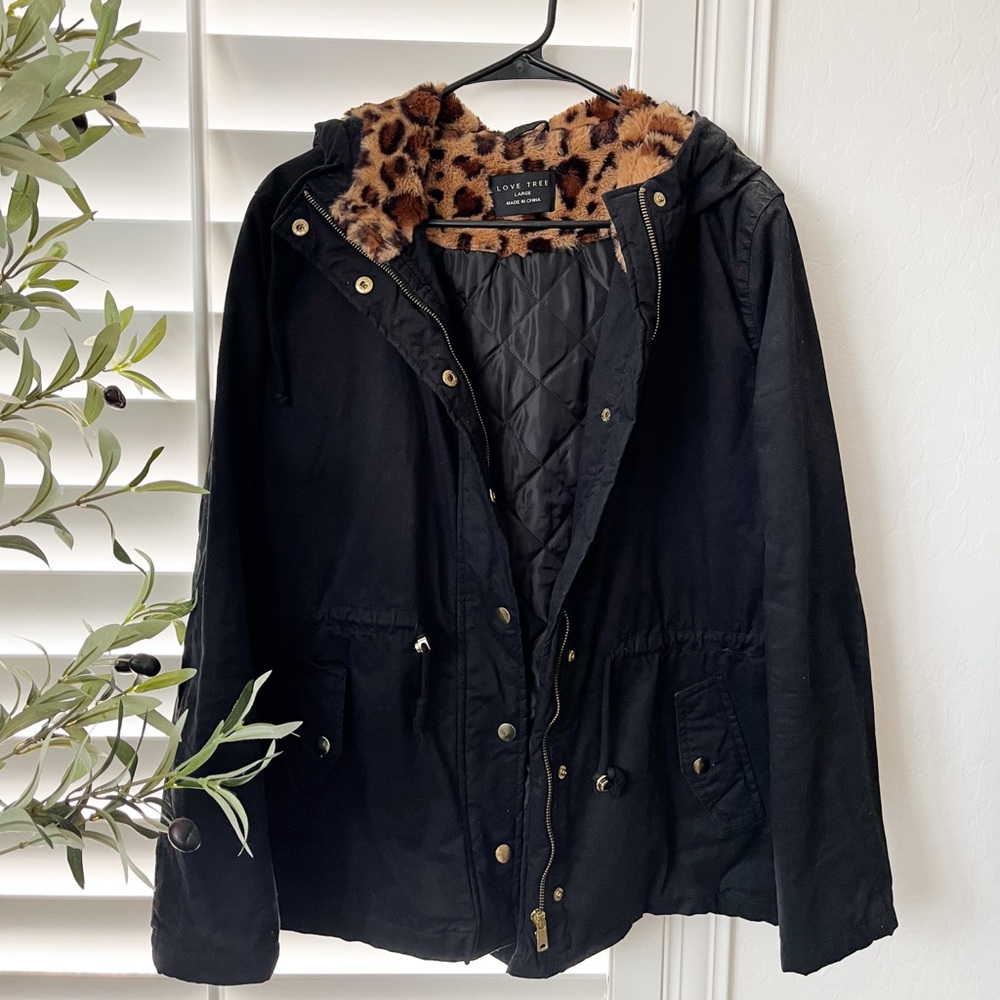 Black & Cheetah jacket